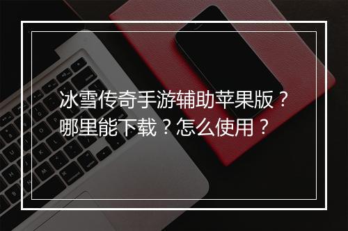 冰雪传奇手游辅助苹果版？哪里能下载？怎么使用？