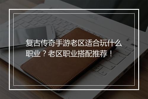 复古传奇手游老区适合玩什么职业？老区职业搭配推荐！