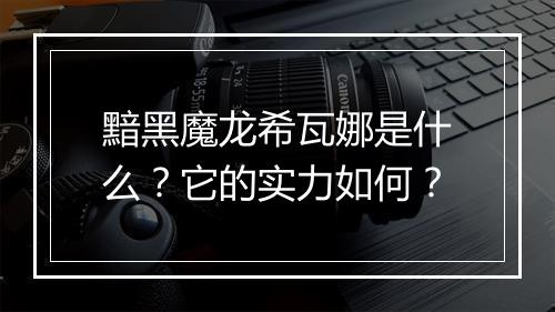 黯黑魔龙希瓦娜是什么？它的实力如何？