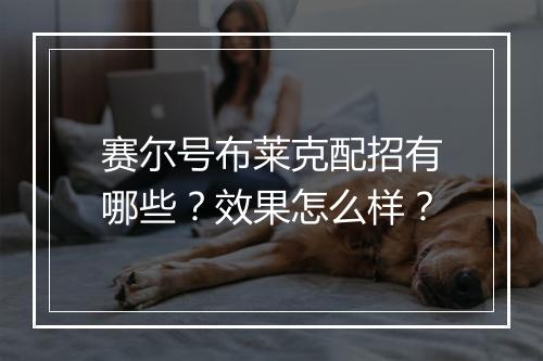 赛尔号布莱克配招有哪些？效果怎么样？
