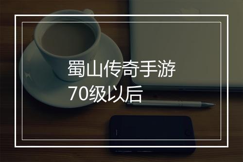 蜀山传奇手游70级以后