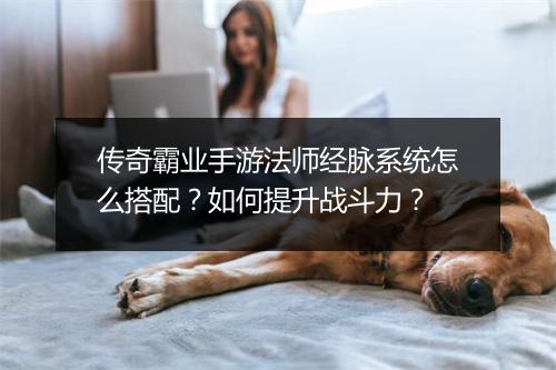 传奇霸业手游法师经脉系统怎么搭配？如何提升战斗力？
