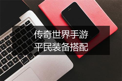 传奇世界手游平民装备搭配
