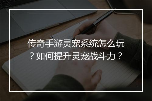 传奇手游灵宠系统怎么玩？如何提升灵宠战斗力？