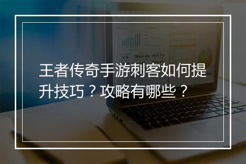 王者传奇手游刺客如何提升技巧？攻略有哪些？