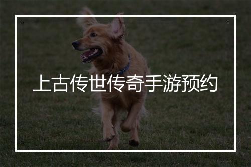 上古传世传奇手游预约