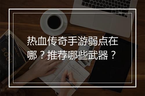 热血传奇手游弱点在哪？推荐哪些武器？