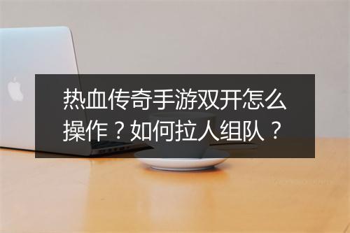 热血传奇手游双开怎么操作？如何拉人组队？