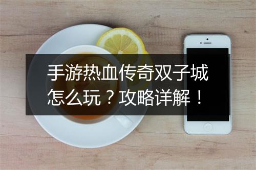 手游热血传奇双子城怎么玩？攻略详解！
