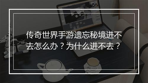 传奇世界手游遗忘秘境进不去怎么办？为什么进不去？