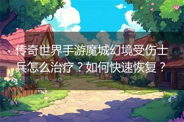 传奇世界手游魔城幻境受伤士兵怎么治疗？如何快速恢复？