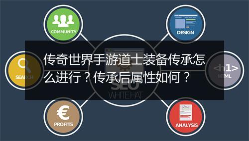 传奇世界手游道士装备传承怎么进行？传承后属性如何？