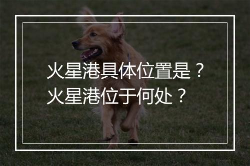 火星港具体位置是？火星港位于何处？