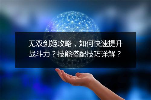 无双剑姬攻略，如何快速提升战斗力？技能搭配技巧详解？