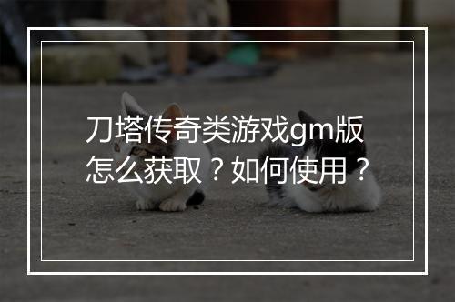 刀塔传奇类游戏gm版怎么获取？如何使用？