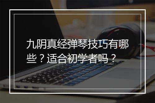 九阴真经弹琴技巧有哪些？适合初学者吗？