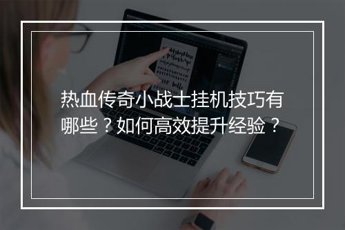 热血传奇小战士挂机技巧有哪些？如何高效提升经验？