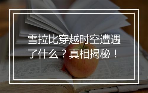 雪拉比穿越时空遭遇了什么？真相揭秘！