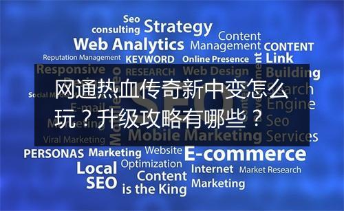 网通热血传奇新中变怎么玩？升级攻略有哪些？