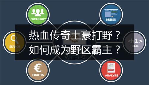热血传奇土豪打野？如何成为野区霸主？