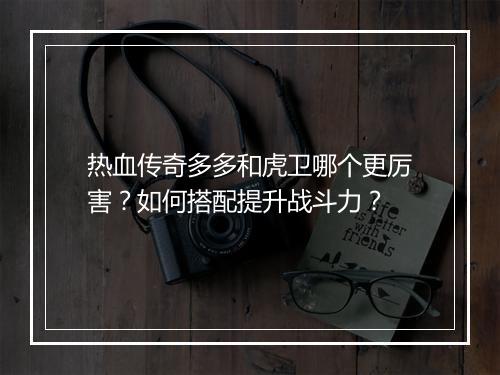热血传奇多多和虎卫哪个更厉害？如何搭配提升战斗力？