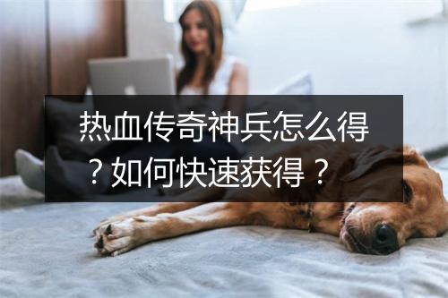热血传奇神兵怎么得？如何快速获得？