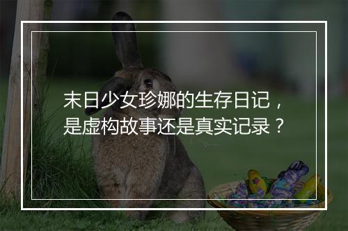 末日少女珍娜的生存日记，是虚构故事还是真实记录？