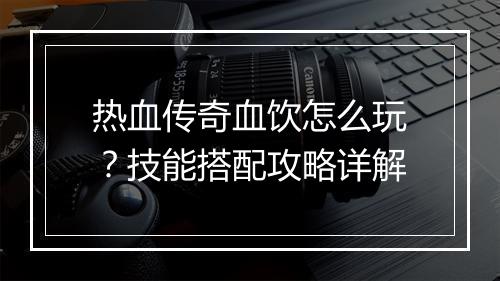 热血传奇血饮怎么玩？技能搭配攻略详解