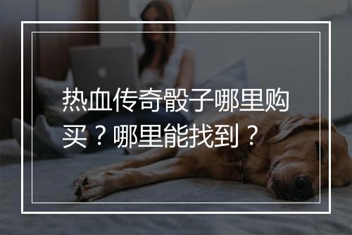 热血传奇骰子哪里购买？哪里能找到？