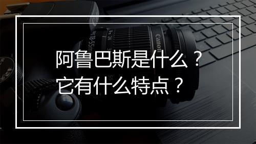 阿鲁巴斯是什么？它有什么特点？