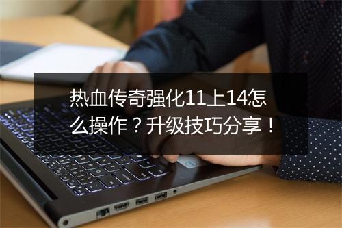 热血传奇强化11上14怎么操作？升级技巧分享！