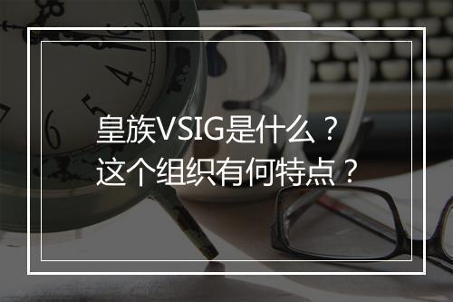 皇族VSIG是什么？这个组织有何特点？