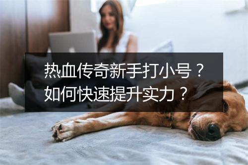 热血传奇新手打小号？如何快速提升实力？