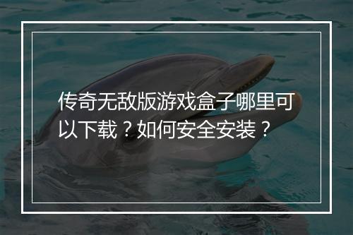 传奇无敌版游戏盒子哪里可以下载？如何安全安装？
