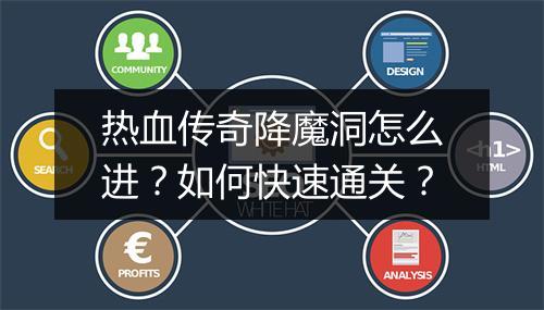 热血传奇降魔洞怎么进？如何快速通关？