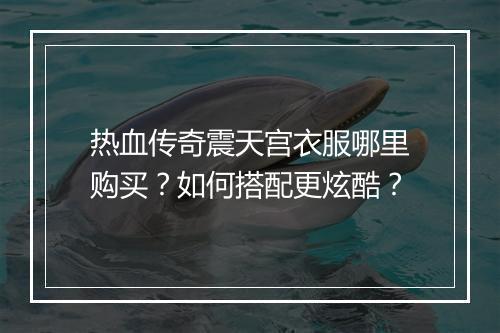 热血传奇震天宫衣服哪里购买？如何搭配更炫酷？