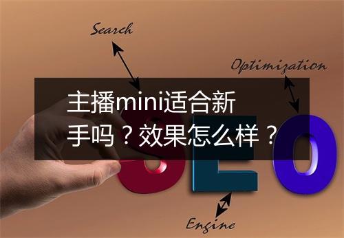 主播mini适合新手吗？效果怎么样？