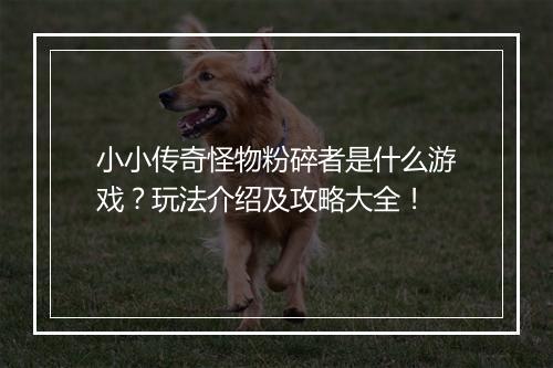 小小传奇怪物粉碎者是什么游戏？玩法介绍及攻略大全！