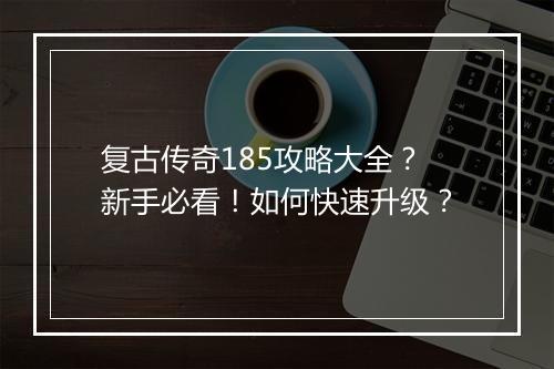 复古传奇185攻略大全？新手必看！如何快速升级？
