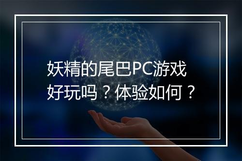 妖精的尾巴PC游戏好玩吗？体验如何？