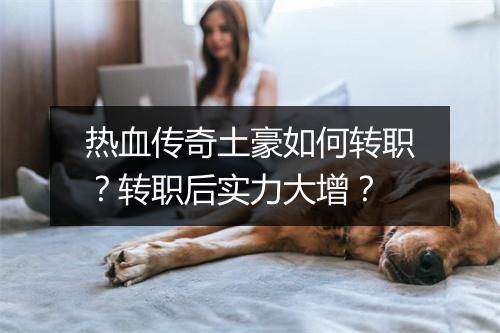 热血传奇土豪如何转职？转职后实力大增？