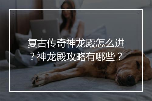 复古传奇神龙殿怎么进？神龙殿攻略有哪些？