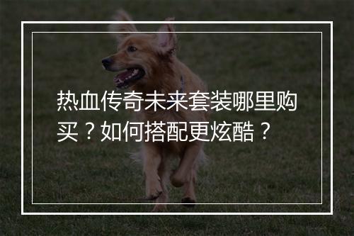 热血传奇未来套装哪里购买？如何搭配更炫酷？