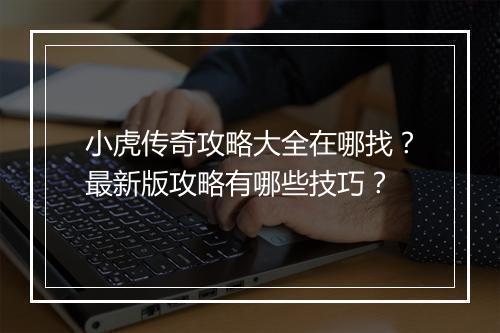 小虎传奇攻略大全在哪找？最新版攻略有哪些技巧？