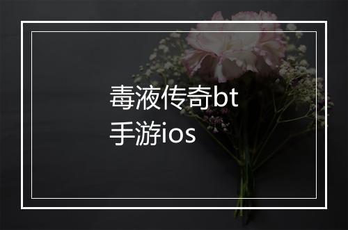 毒液传奇bt手游ios
