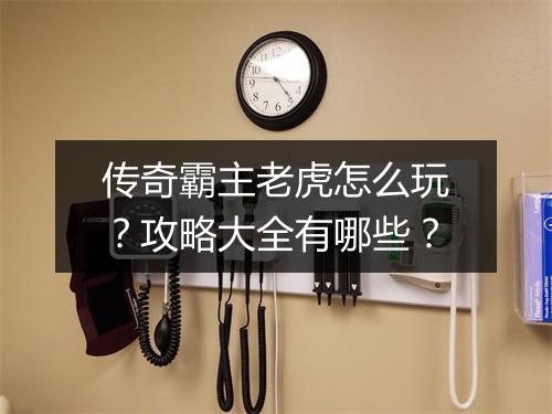 传奇霸主老虎怎么玩？攻略大全有哪些？