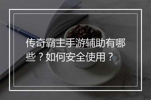 传奇霸主手游辅助有哪些？如何安全使用？