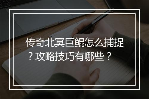 传奇北冥巨鲲怎么捕捉？攻略技巧有哪些？
