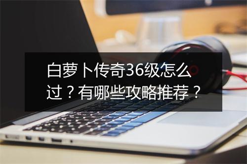 白萝卜传奇36级怎么过？有哪些攻略推荐？