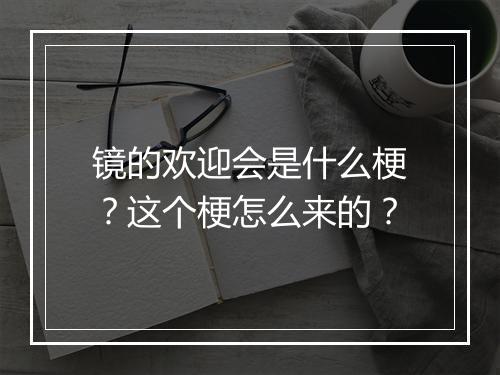 镜的欢迎会是什么梗？这个梗怎么来的？